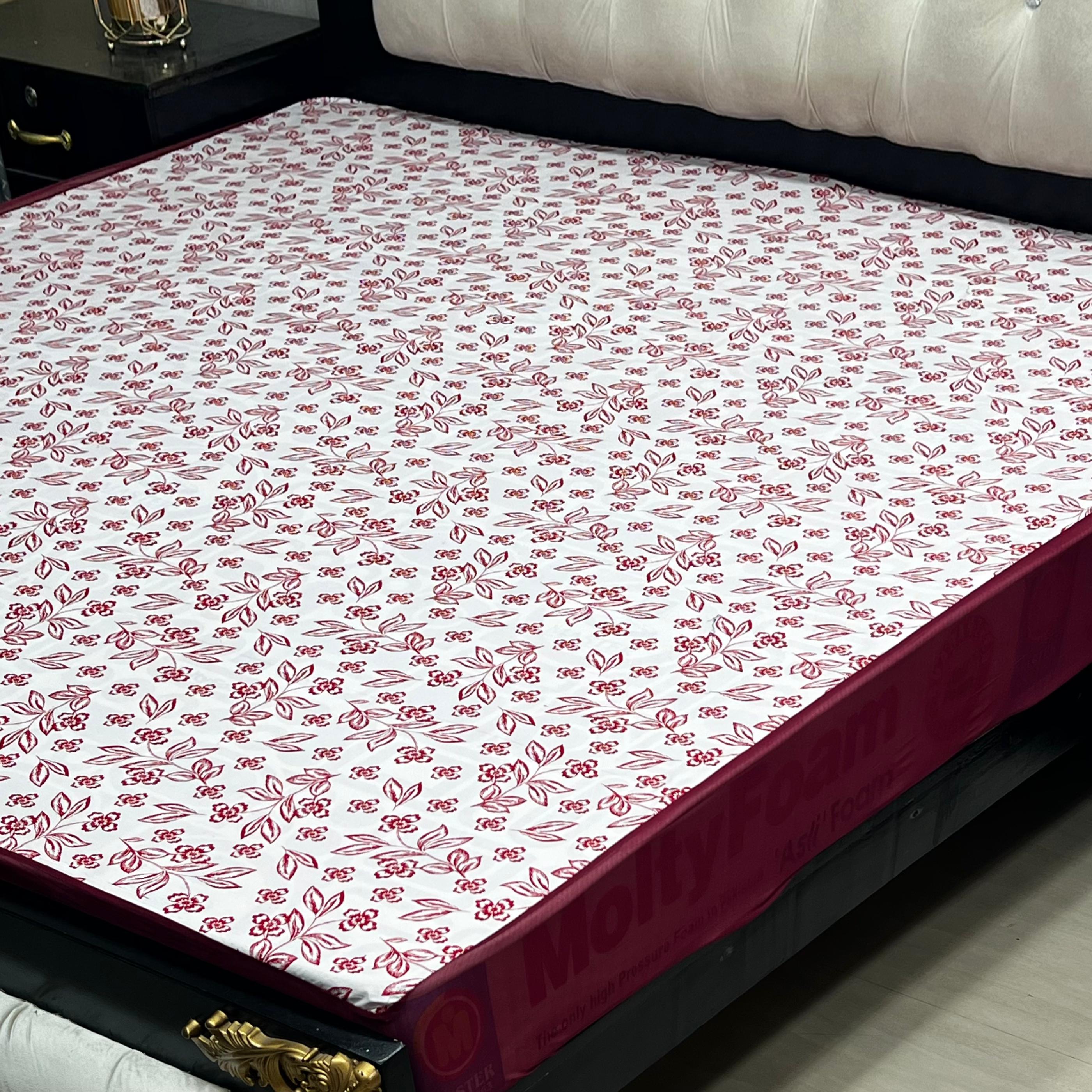 Printed Waterproof Mattress Cover – Standard King Size
