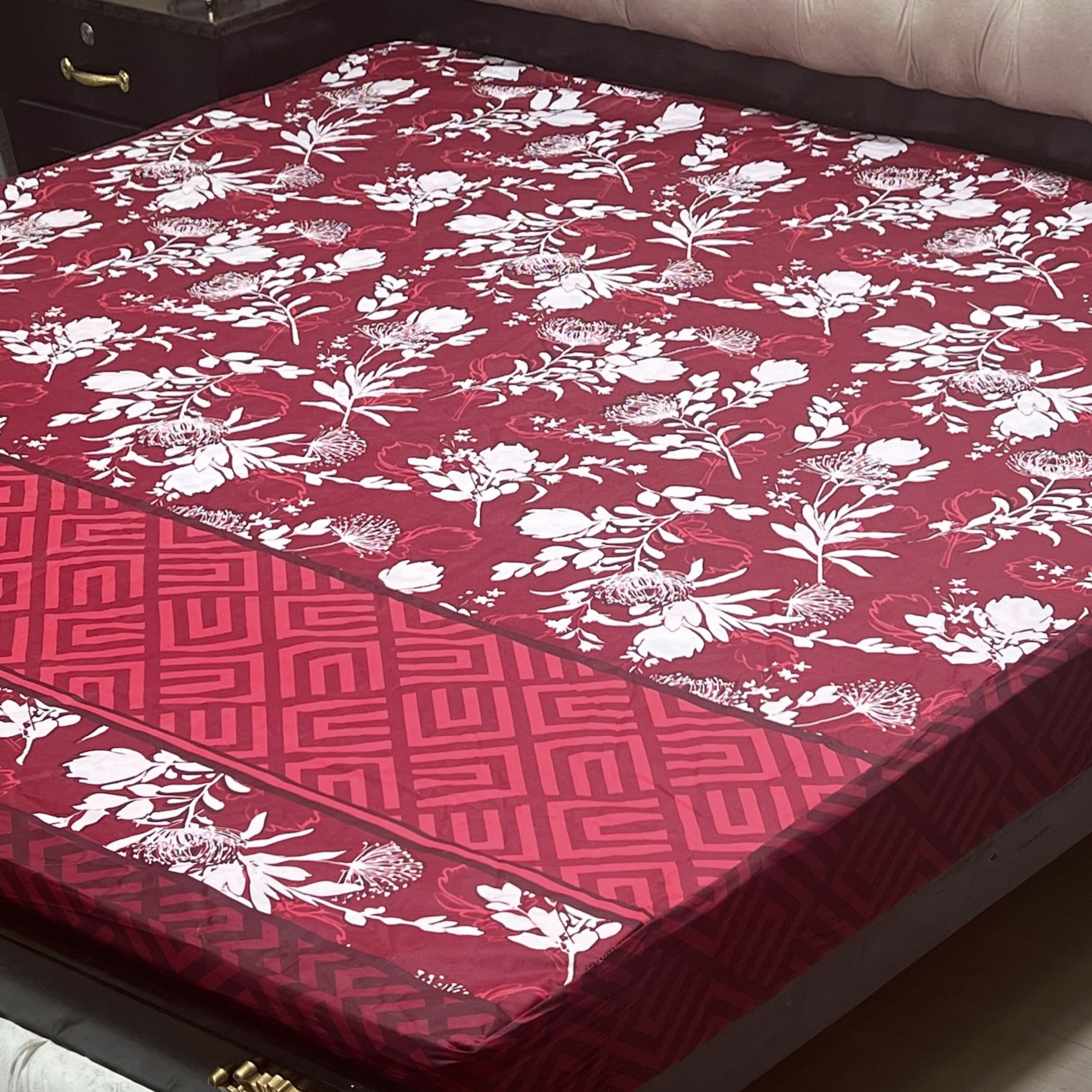 Printed Waterproof Mattress Cover – Standard King Size