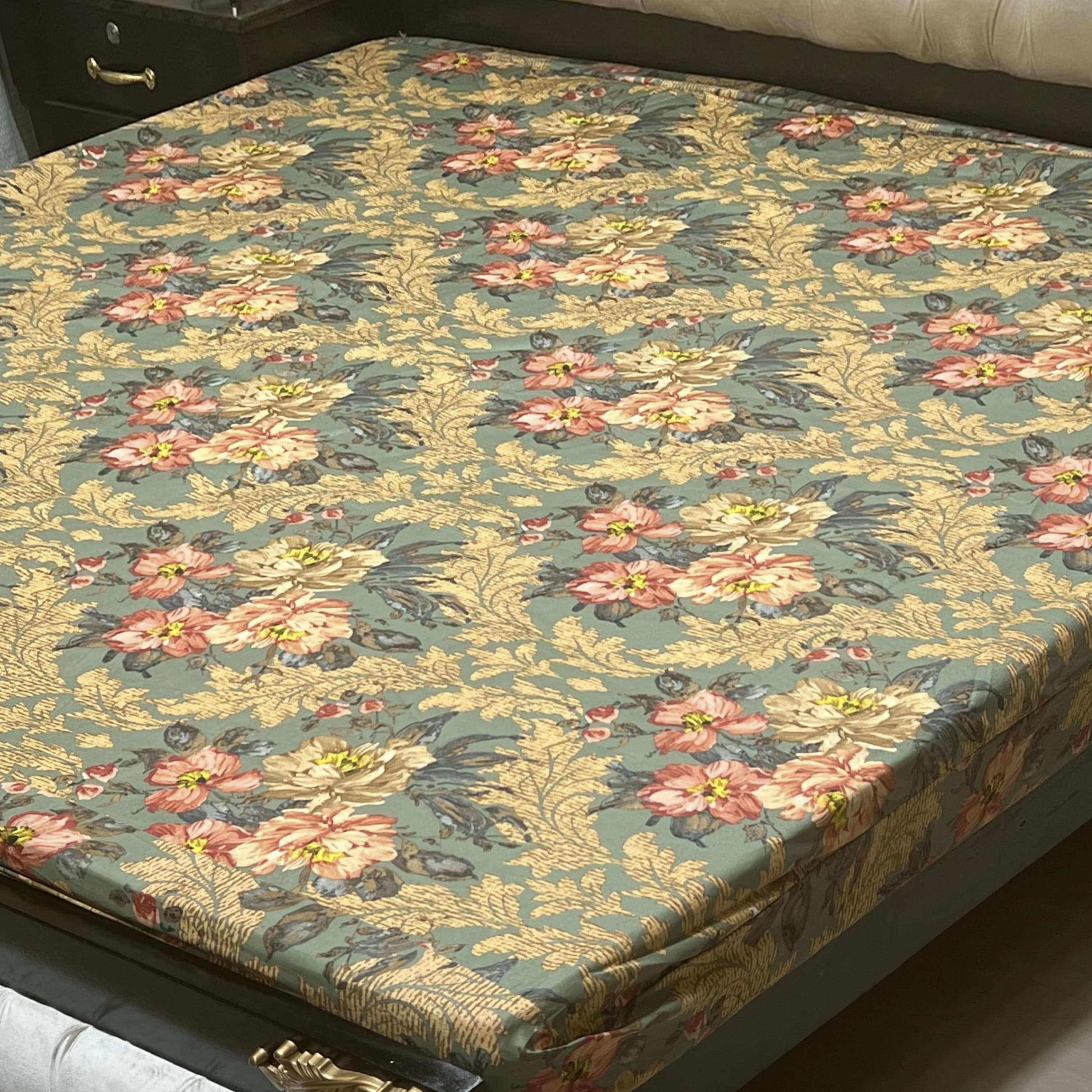 Printed Waterproof Mattress Cover – Standard King Size