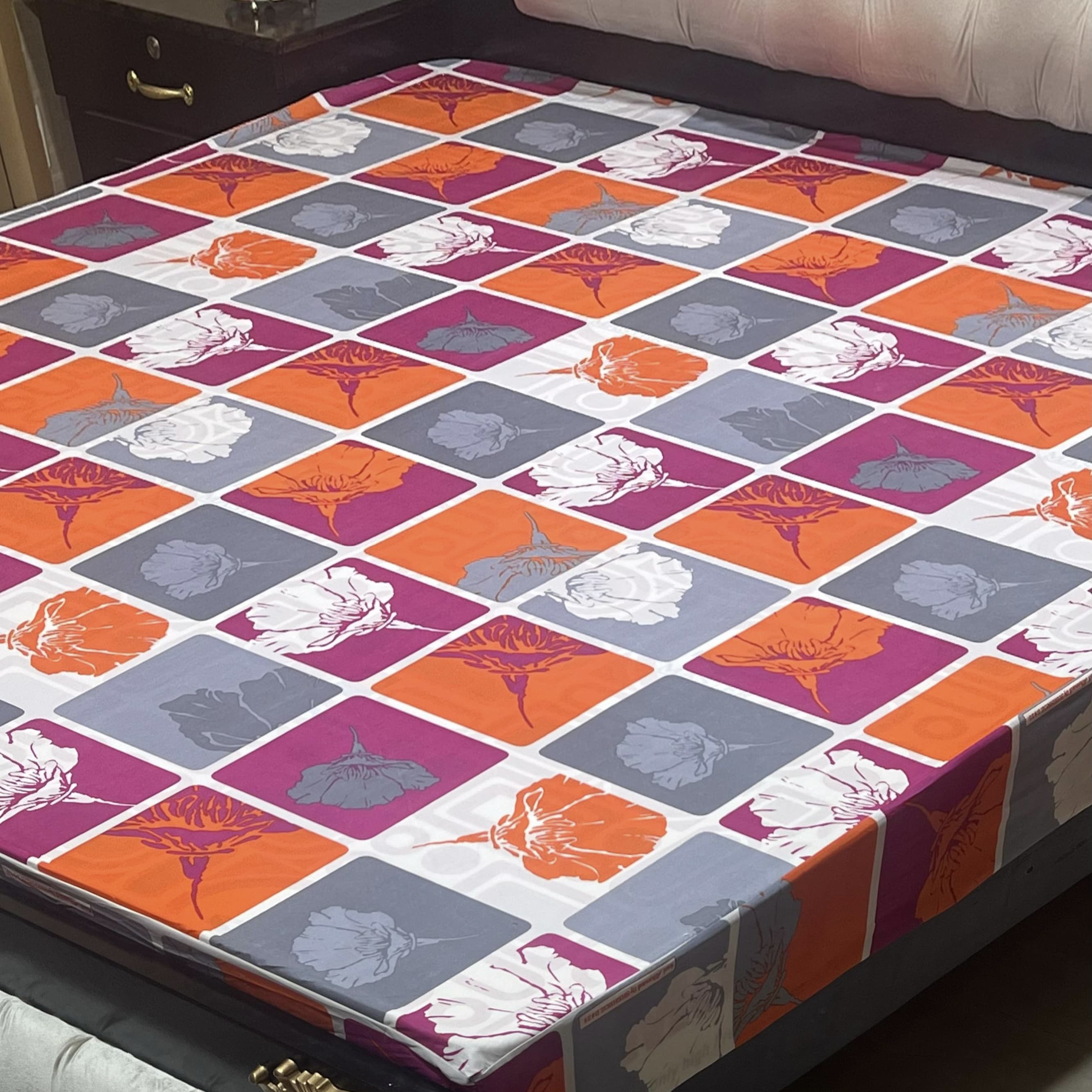 Printed Waterproof Mattress Cover – Standard King Size