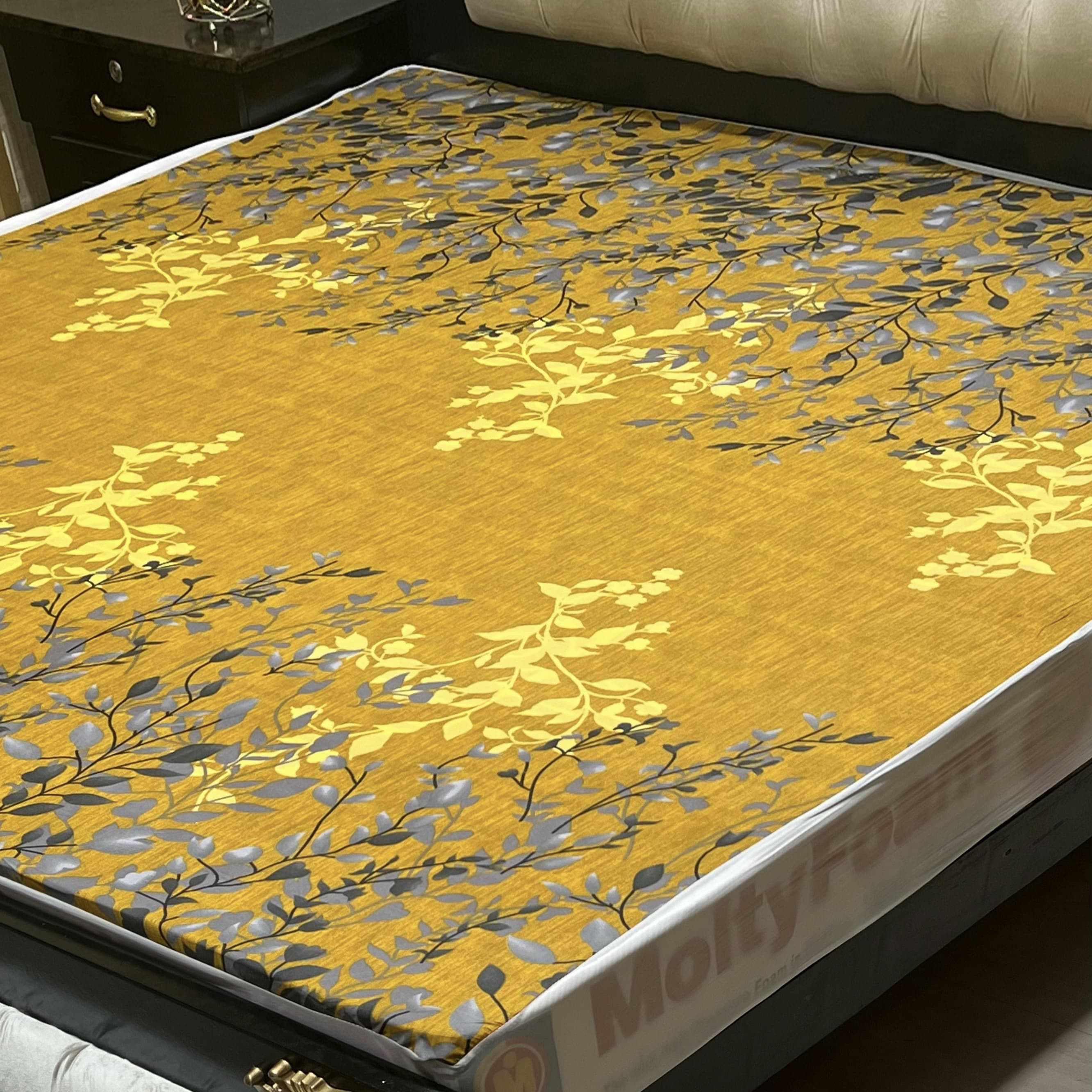Printed Waterproof Mattress Cover – Standard King Size