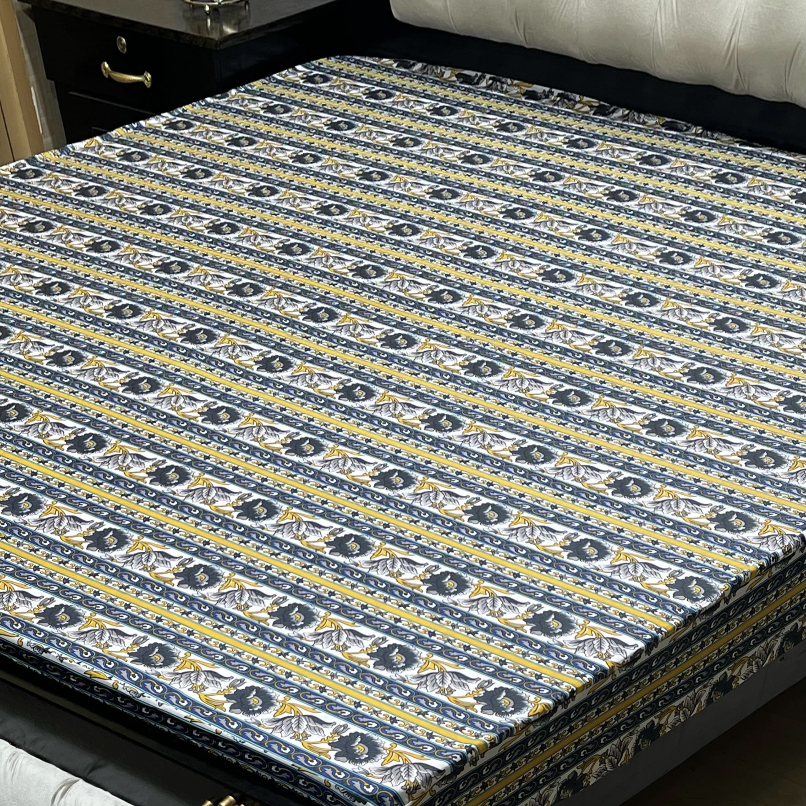 Printed Waterproof Mattress Cover – Standard King Size